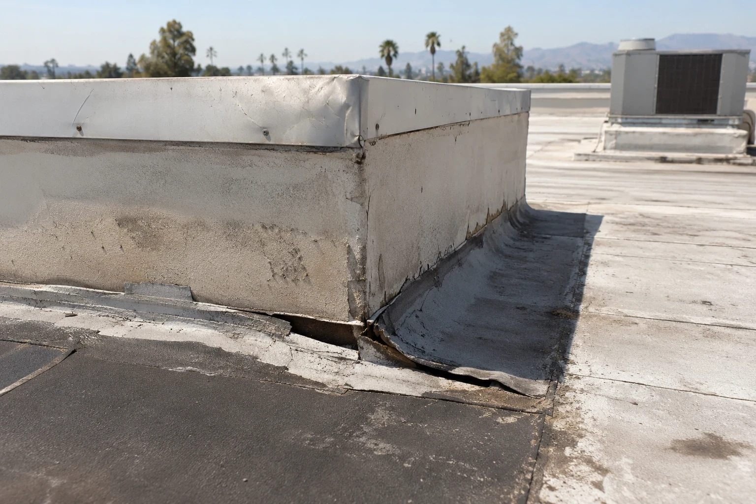 Flashing Failure Roof Repair in Rialto, CA
