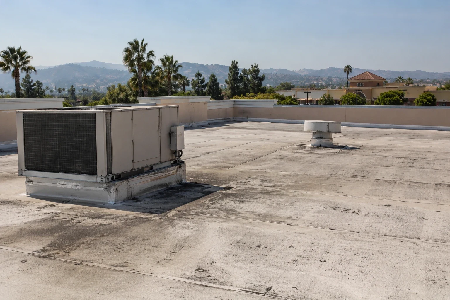 Commercial Shopping Center Roofing in Rialto, CA