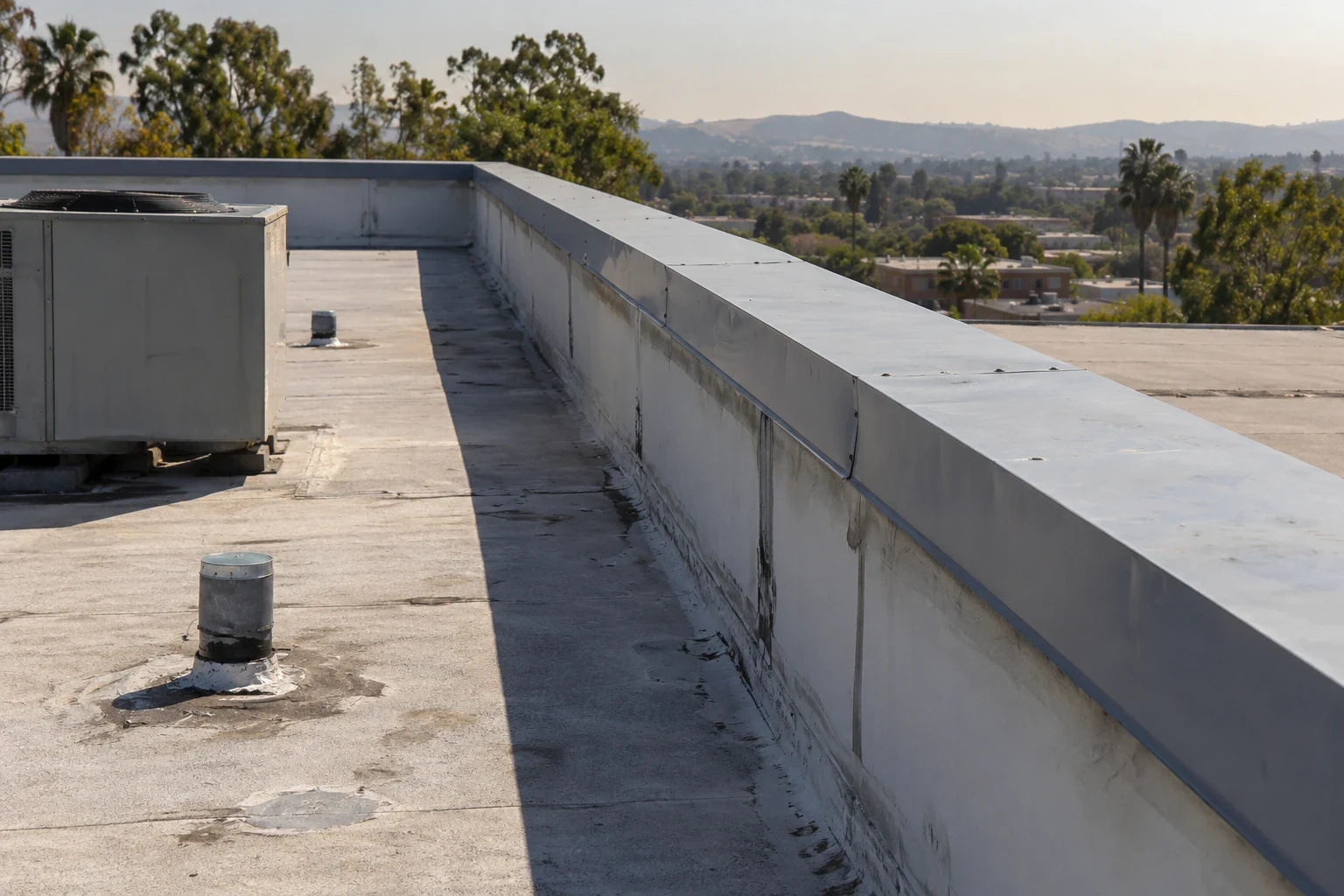 Commercial Roof Edge Metal, Coping, and Gutters in Rialto, CA