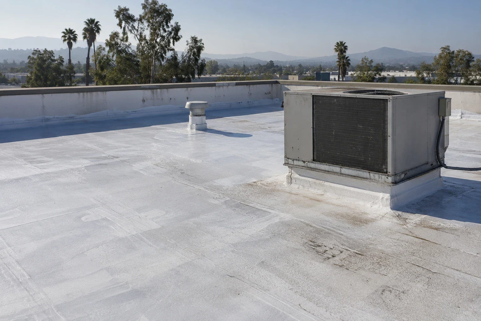 Commercial Roof Coating Restoration in Rialto, CA